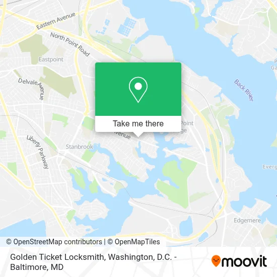 Golden Ticket Locksmith map