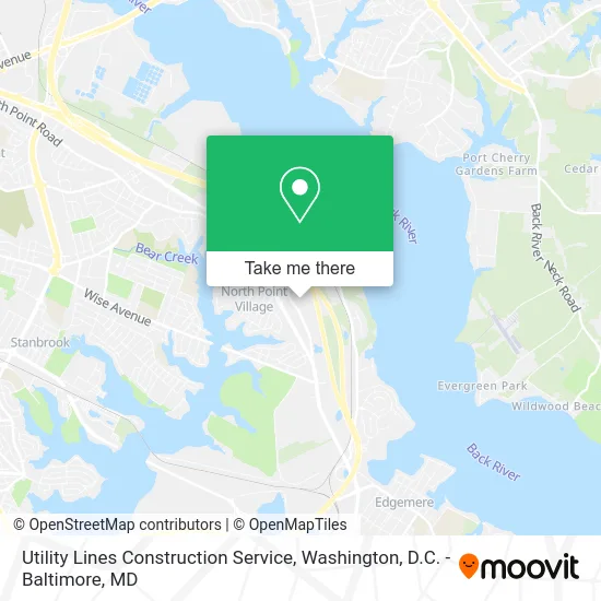 Utility Lines Construction Service map