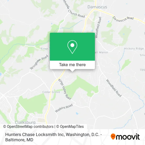 Hunters Chase Locksmith Inc map