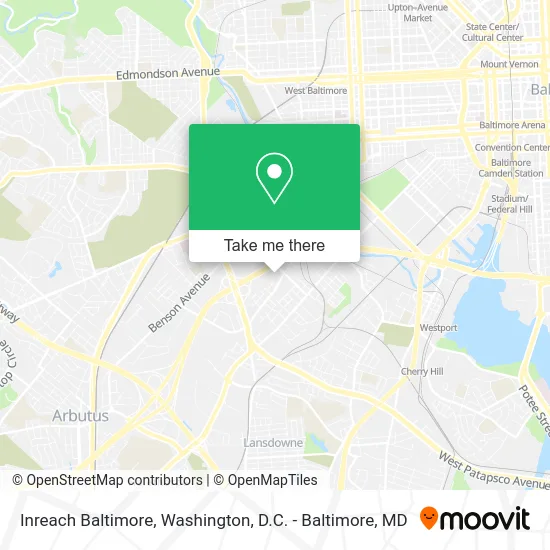 Inreach Baltimore map