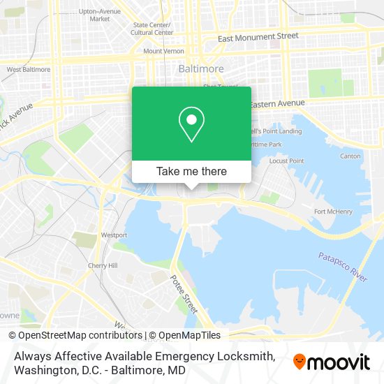 Mapa de Always Affective Available Emergency Locksmith