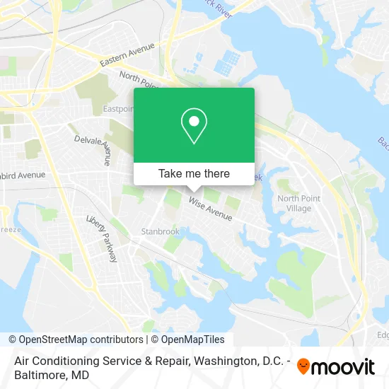 Air Conditioning Service & Repair map