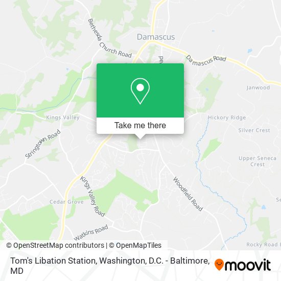 Tom's Libation Station map