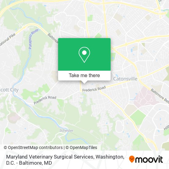 Mapa de Maryland Veterinary Surgical Services