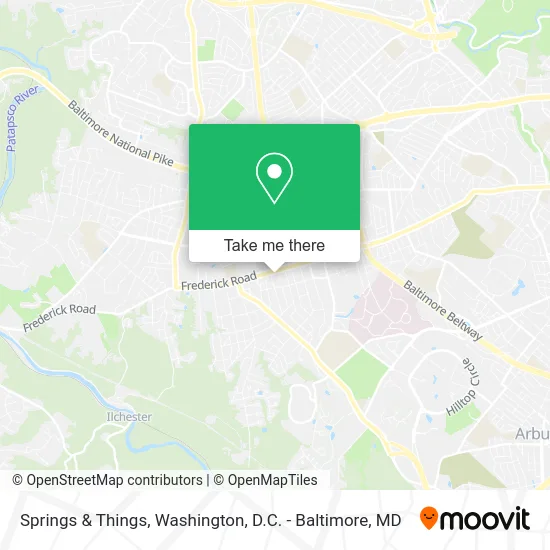 Springs & Things map