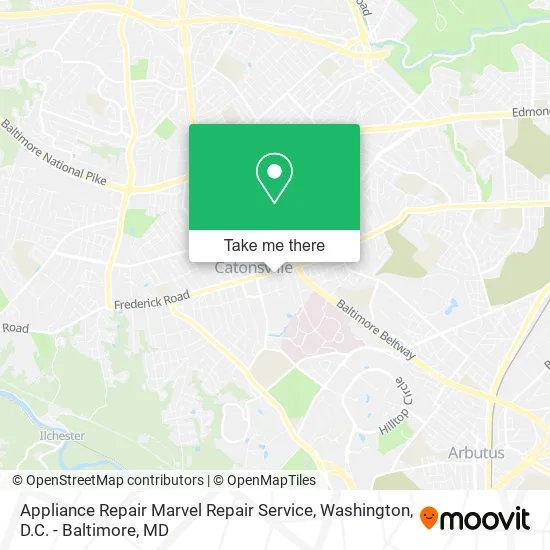 Mapa de Appliance Repair Marvel Repair Service