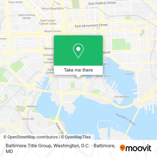 Baltimore Title Group map