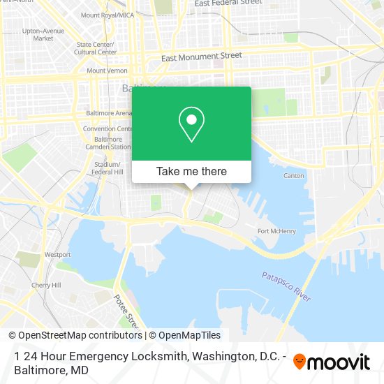 Mapa de 1 24 Hour Emergency Locksmith