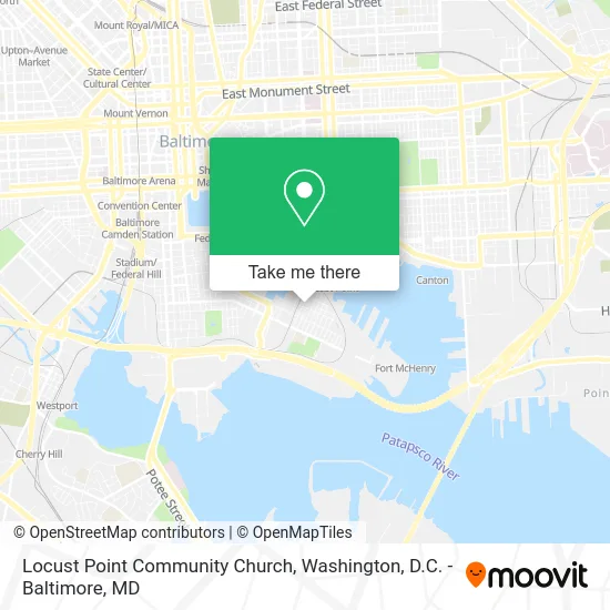 Locust Point Community Church map