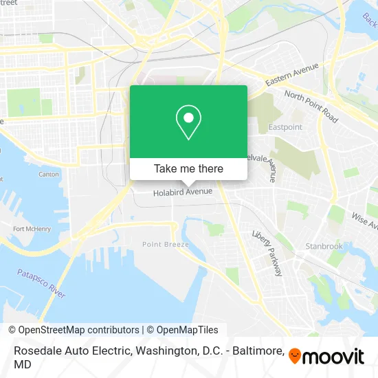 Rosedale Auto Electric map
