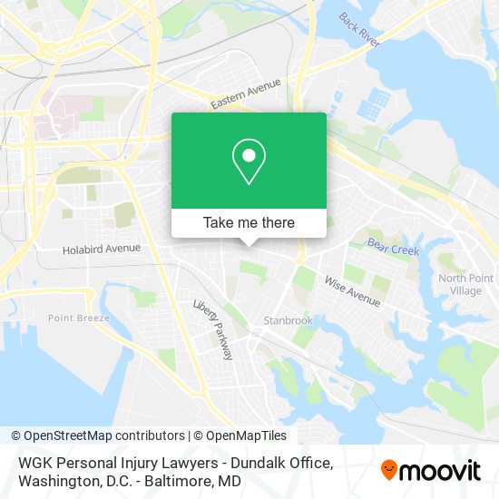 Mapa de WGK Personal Injury Lawyers - Dundalk Office