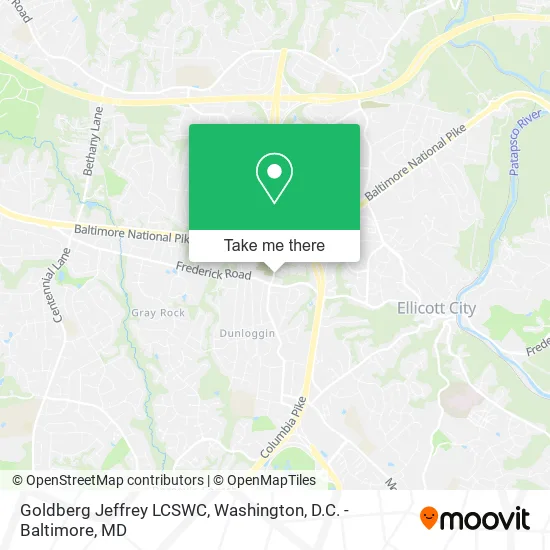 Goldberg Jeffrey LCSWC map