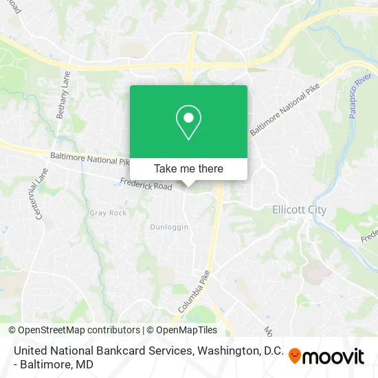 Mapa de United National Bankcard Services