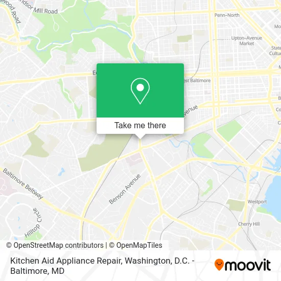 Kitchen Aid Appliance Repair map