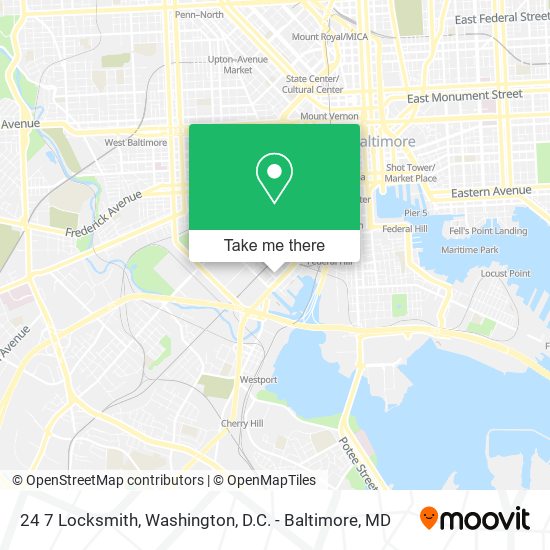 Mapa de 24 7 Locksmith
