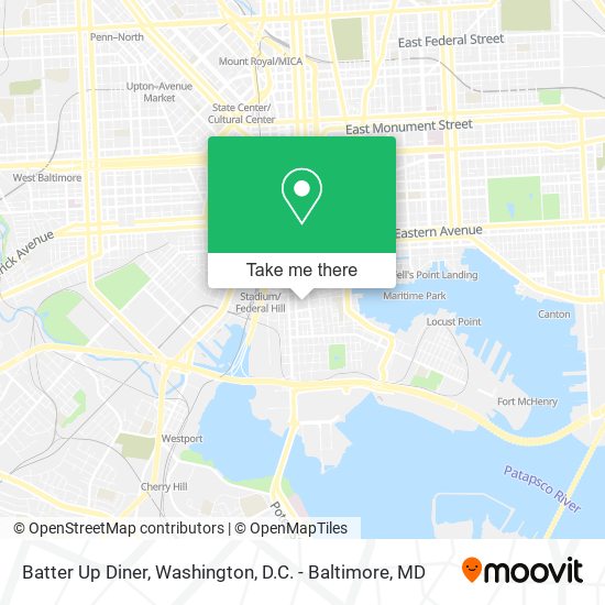Batter Up Diner map