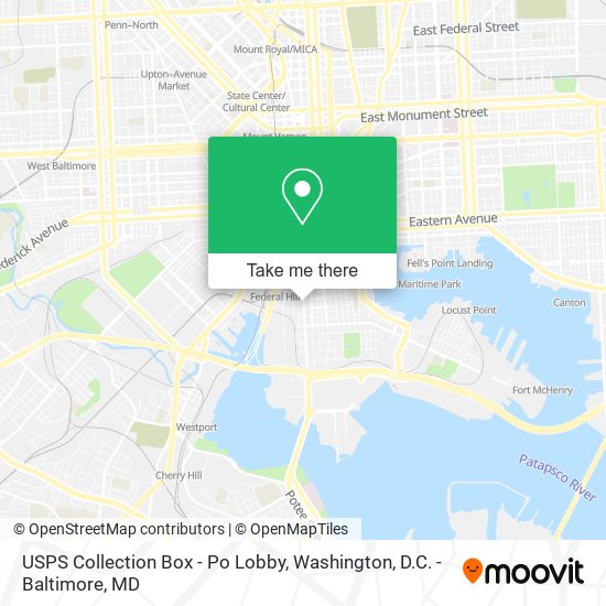 USPS Collection Box - Po Lobby map