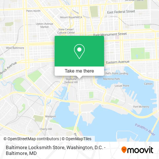 Baltimore Locksmith Store map