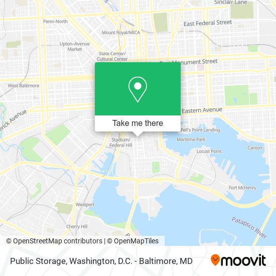 Public Storage map