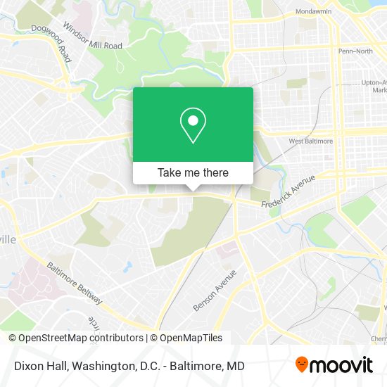 Dixon Hall map
