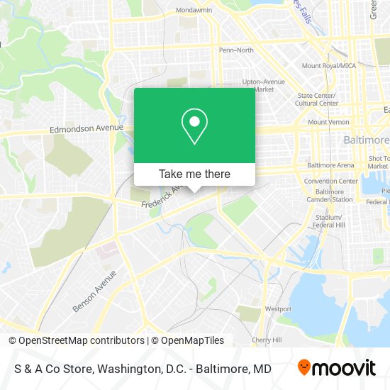S & A Co Store map