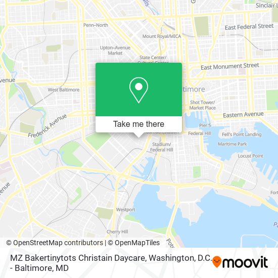 MZ Bakertinytots Christain Daycare map