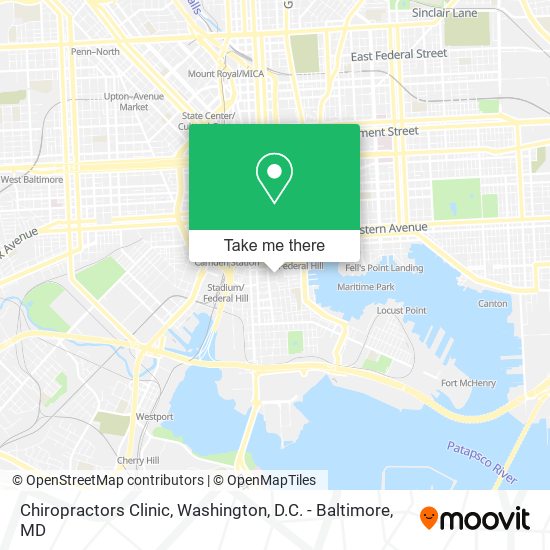 Chiropractors Clinic map