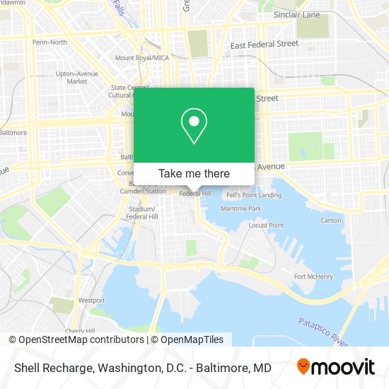 Mapa de Shell Recharge