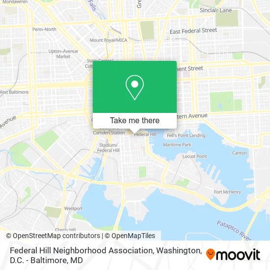 Federal Hill Neighborhood Association map