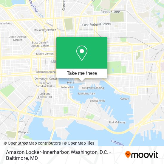Amazon Locker-Innerharbor map