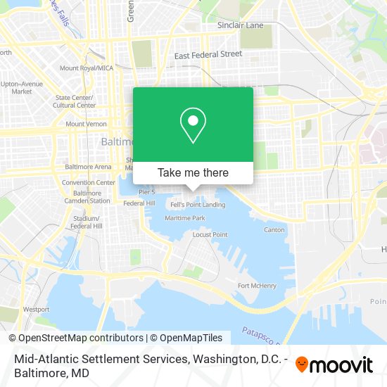 Mapa de Mid-Atlantic Settlement Services