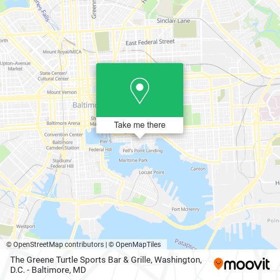 Mapa de The Greene Turtle Sports Bar & Grille