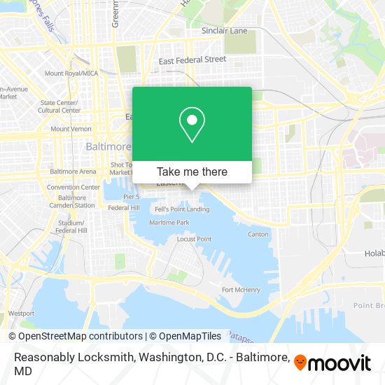 Mapa de Reasonably Locksmith
