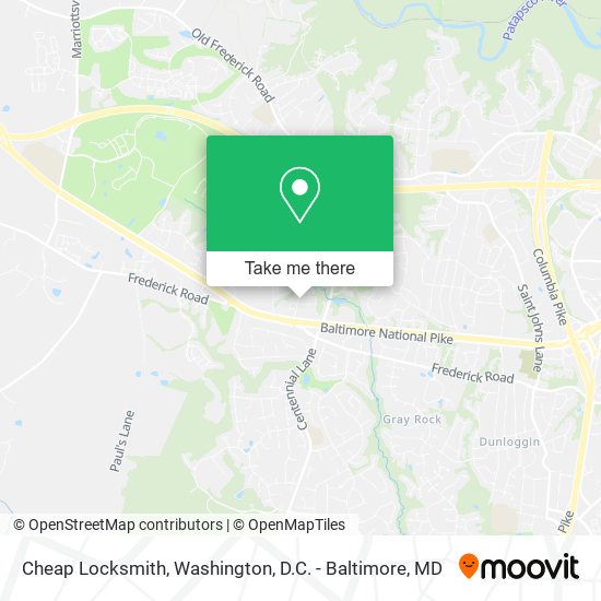 Cheap Locksmith map