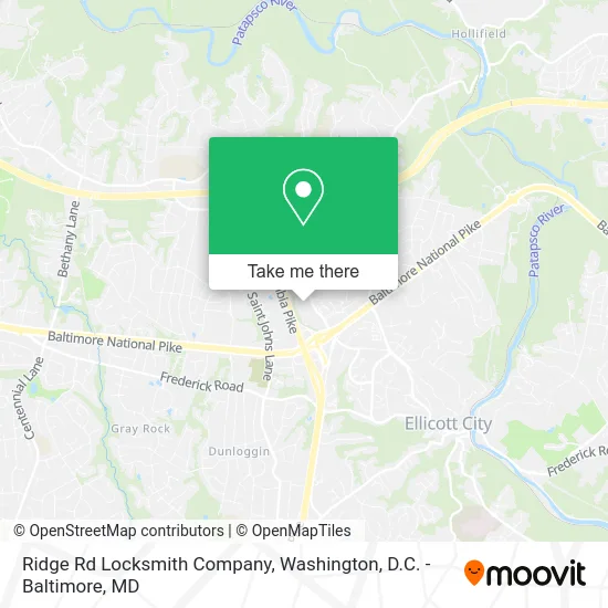 Ridge Rd Locksmith Company map