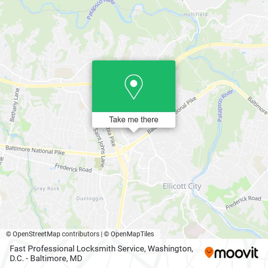 Mapa de Fast Professional Locksmith Service