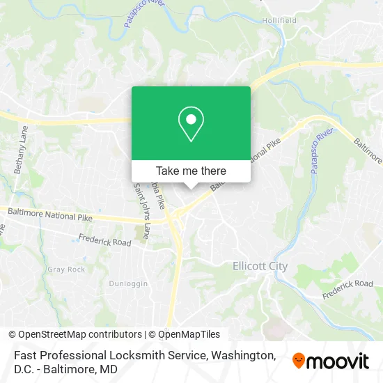 Fast Professional Locksmith Service map