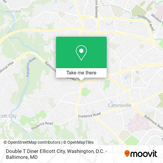 Mapa de Double T Diner Ellicott City