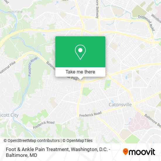 Foot & Ankle Pain Treatment map