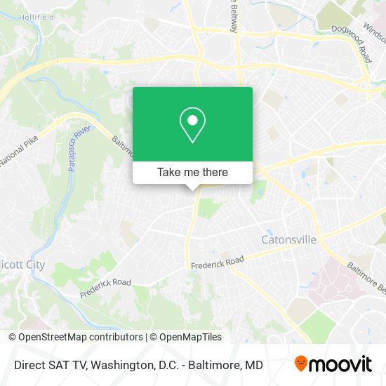 Direct SAT TV map