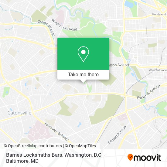 Mapa de Barnes Locksmiths Bars