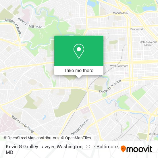 Kevin G Gralley Lawyer map