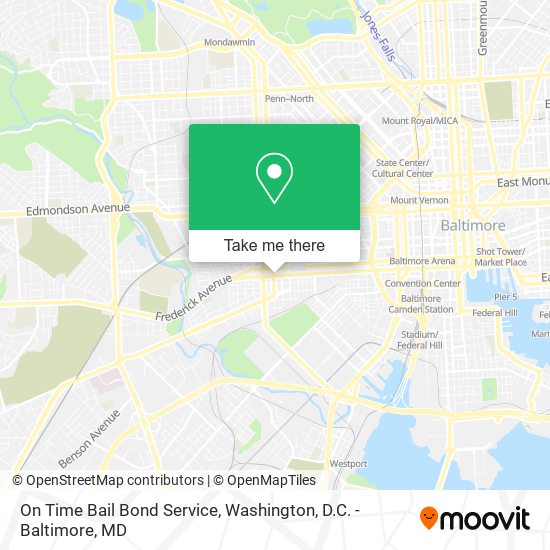 On Time Bail Bond Service map