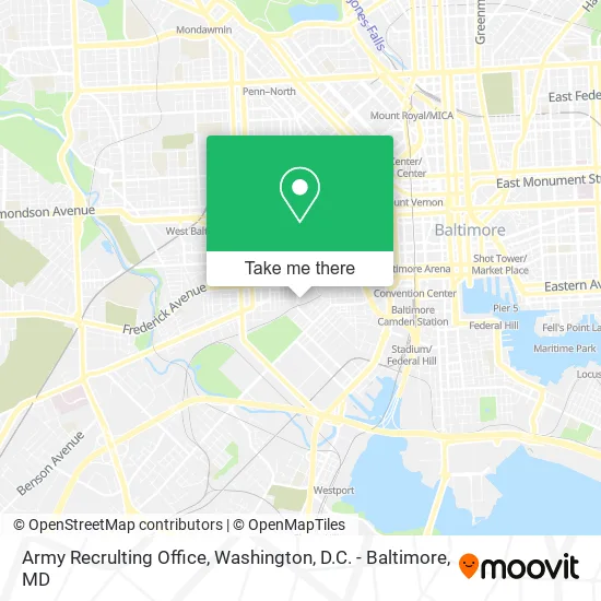 Army Recrulting Office map