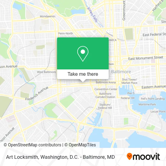 Art Locksmith map