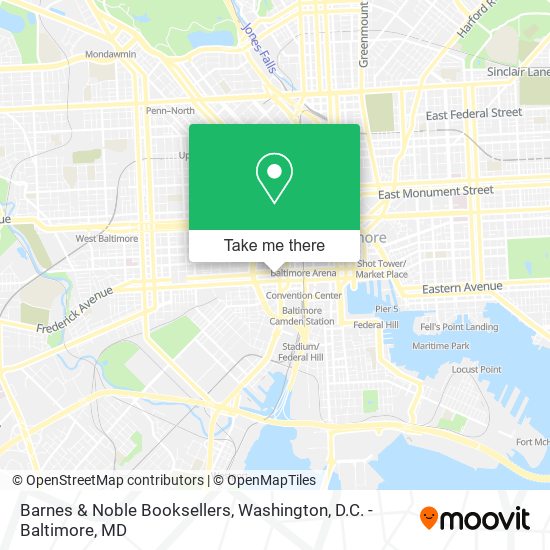 Mapa de Barnes & Noble Booksellers