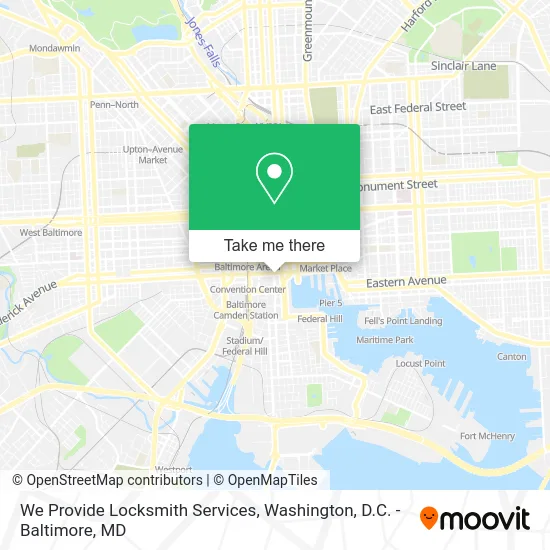 We Provide Locksmith Services map