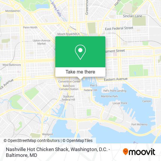 Nashville Hot Chicken Shack map