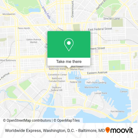 Worldwide Express map