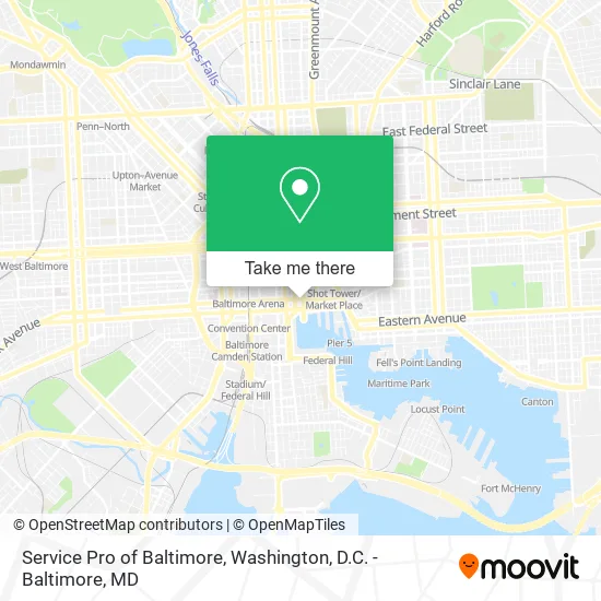 Mapa de Service Pro of Baltimore